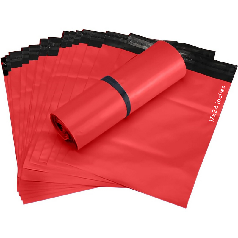 Red Recycled Mailing Bag 17 x 24 Inch (43.2 x 61.0cm)