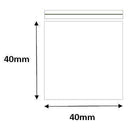 Grip Sealed Plain Resealable Bags - 1.5 x 1.5" (40 x 40mm)