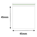 Grip Sealed Plain Resealable Bags - 45mm x 45mm