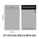 Grey Recycled Mailing Bag 17 x 22 Inch (43.2 x 55.9cm)