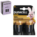 Duracell Plus D LR20 Alkaline Batteries | 2 Pack
