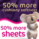 Cushelle Quilted 3-Ply Longer Rolls Toilet Tissue, 32 Rolls (4 x 8 Pack)