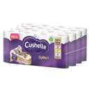 Cushelle Quilted 3-Ply Longer Rolls Toilet Tissue, 32 Rolls (4 x 8 Pack)