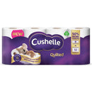 Cushelle Quilted 3-Ply Longer Rolls Toilet Tissue, 8 RollsCushelle Quilted 3-Ply Longer Rolls Toilet Tissue, 8 Rolls