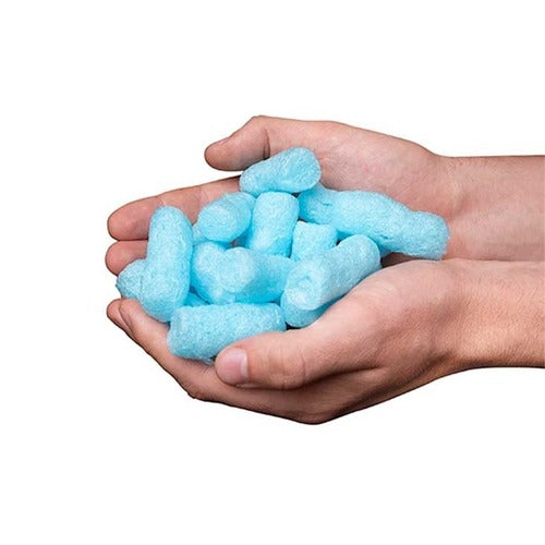 EcoFlo Blue Ultra Strong Biodegradable Loose Fill Packing Peanuts | 3 cubic ft / 15 Cubic Feet