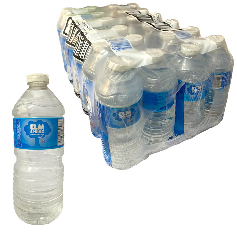 Elm Spring Natural Still Water 500ml, 24 Bottles