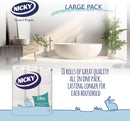 Nicky Elite 3 Ply Quilted Toilet Roll White - 45 Rolls (9pk x 5)