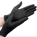 Safetouch Black Nitrile Gloves Powder-Free, Medical Grade | Small (Box of 100)