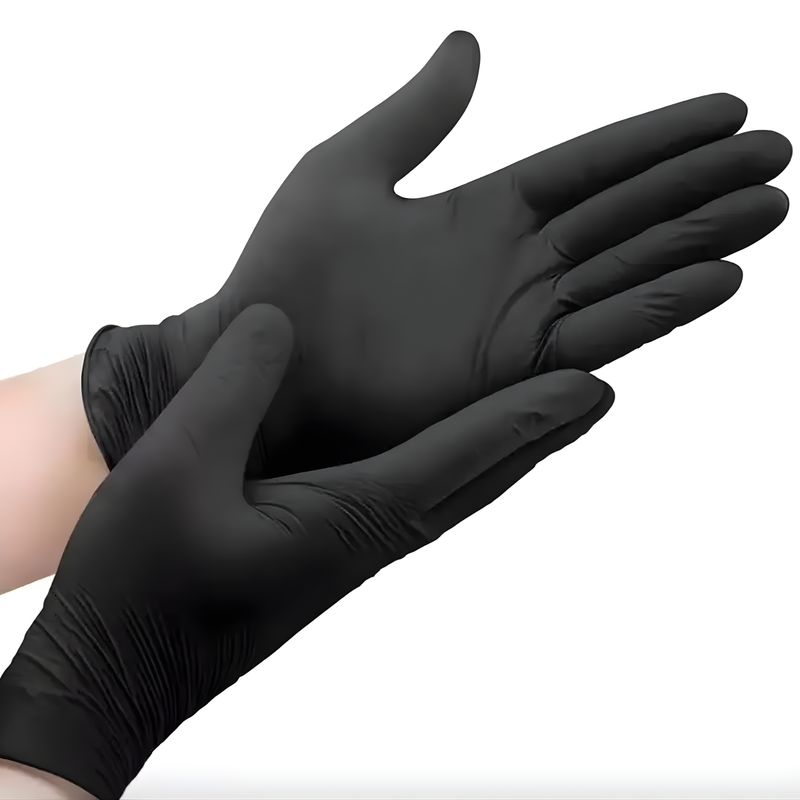 Safetouch Black Nitrile Gloves Powder-Free, Medical Grade | Small (Box of 100)