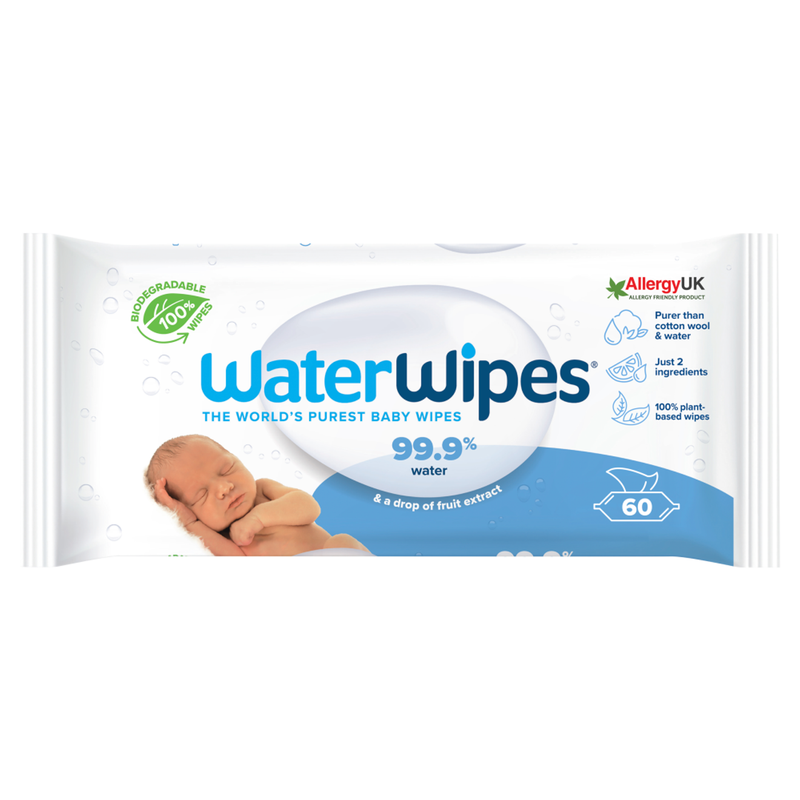 WaterWipes Sensitive Skin Baby Wipes 60s