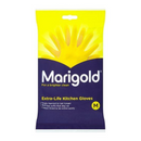 Marigold Extra-Life Kitchen Yellow Gloves, Medium (6 Pairs)