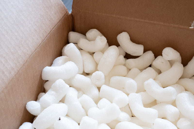 EcoFlo White Biodegradable Loose Fill Packing Peanuts | 3 cubic ft / 15 cubic ft