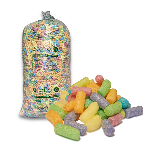 EcoFlo Mixed Colour Biodegradable Loose Fill - 15 Cubic Feet - 425 Litres