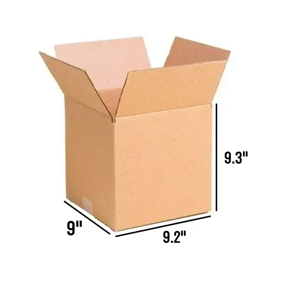 Box Wide 9 Brown Single Wall 9 x 9 x 9