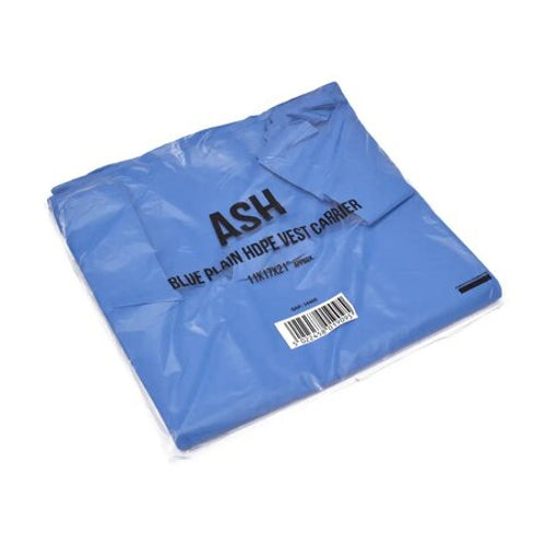 Ash Large Blue Vest Carrier Bags 75s