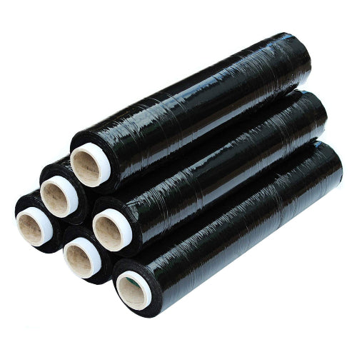 Black Pallet Stretch Wrap - 500mm x 250m, 23 Microns