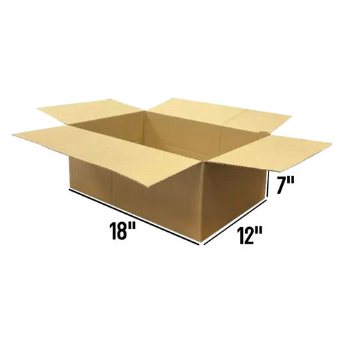 Brown Single Wall 18 x 12 x 7" Cardboard Box (460 x 305 x 178mm)