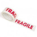 Fragile Acrylic 48mm x 92m (100 Yards) White Packaging Tape