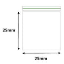 Grip Sealed Plain Resealable Bags - 25mm x 25mm