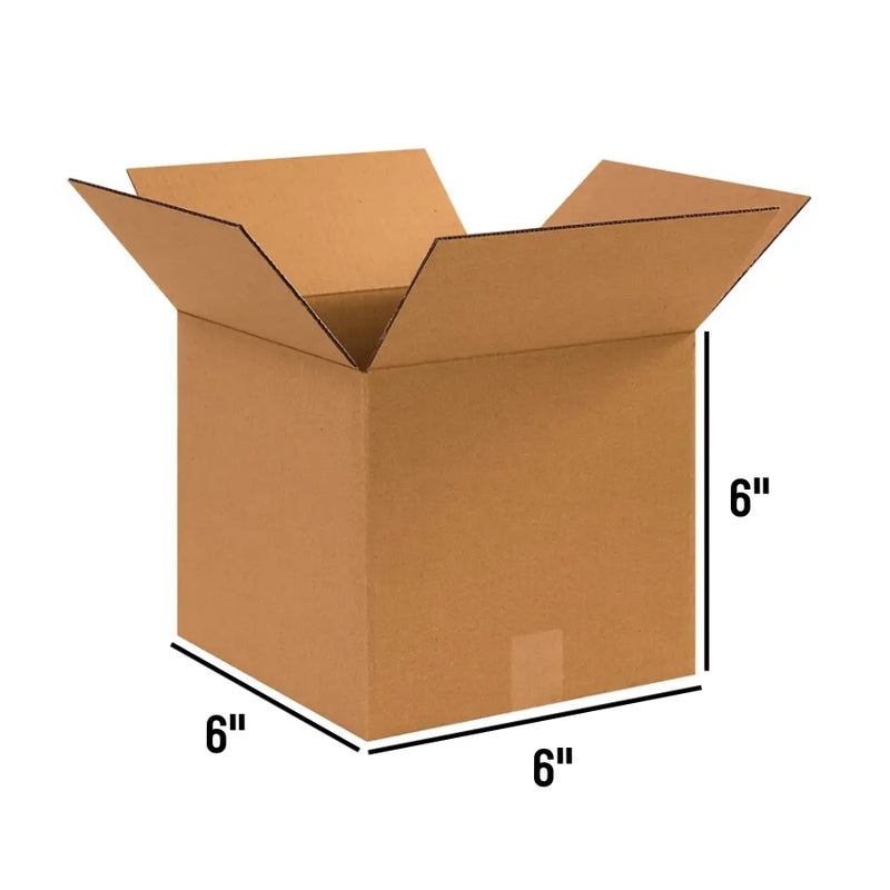 Brown Strong Cardboard 6 x 6 x 6" Size, Small Parcel Mailing Box